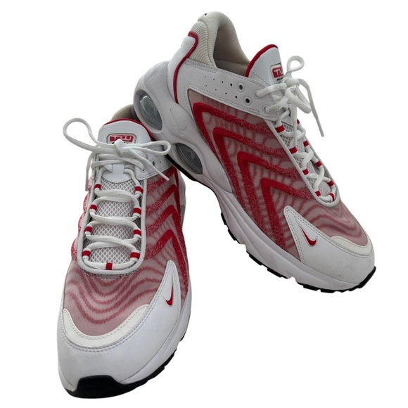 Nike TW AirMax Athletic Shoes Sports Gym White Red Swoosh Dopamine Mens Size 11 - Picture 14 of 16